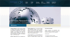 Desktop Screenshot of ozmosisresearch.ca